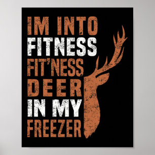 Poster Engraçado Pai Hunter Estou na Malhação Deer Freeze