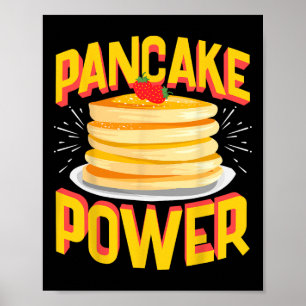 Poster Engraçado Pancake Power