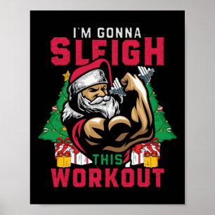 Poster Engraçado Papais noeis de Natal, vou dormir esta m