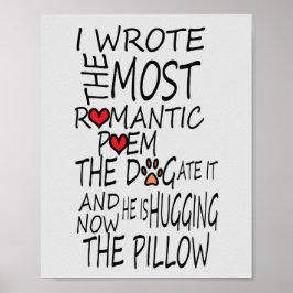 Poster engraçado para amantes de cães