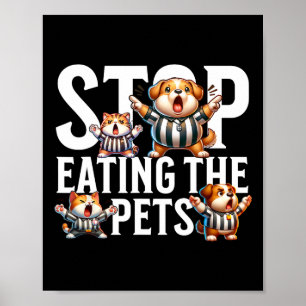 Poster Engraçado Parem De Comer Cães E Gatos Springfield