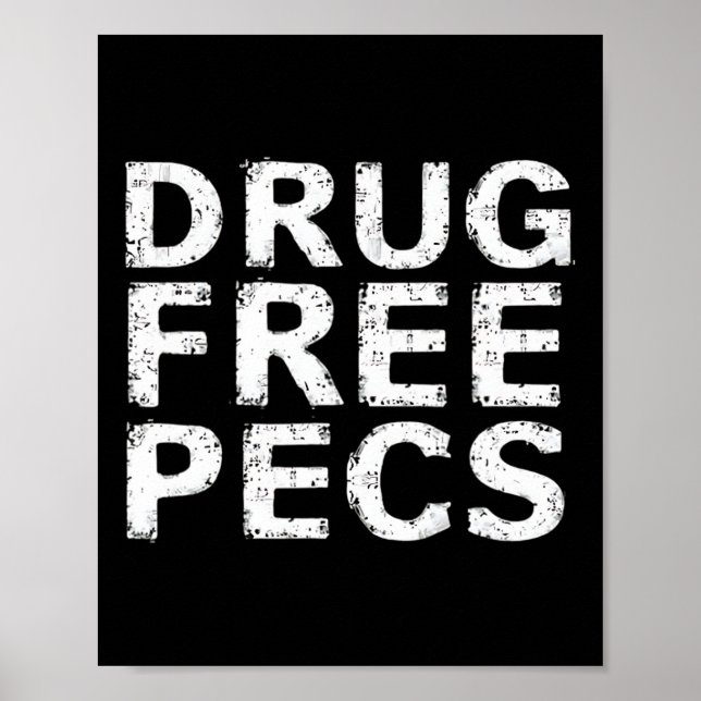 Poster Engraçado Pecs Livre de Drogas da Natty Building (Frente)