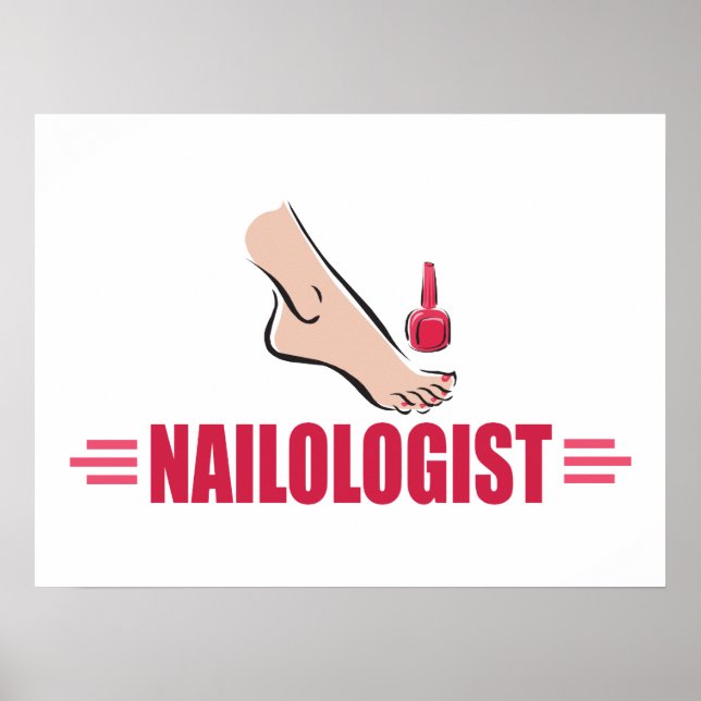 Póster Engraçado Pedicure (Frente)