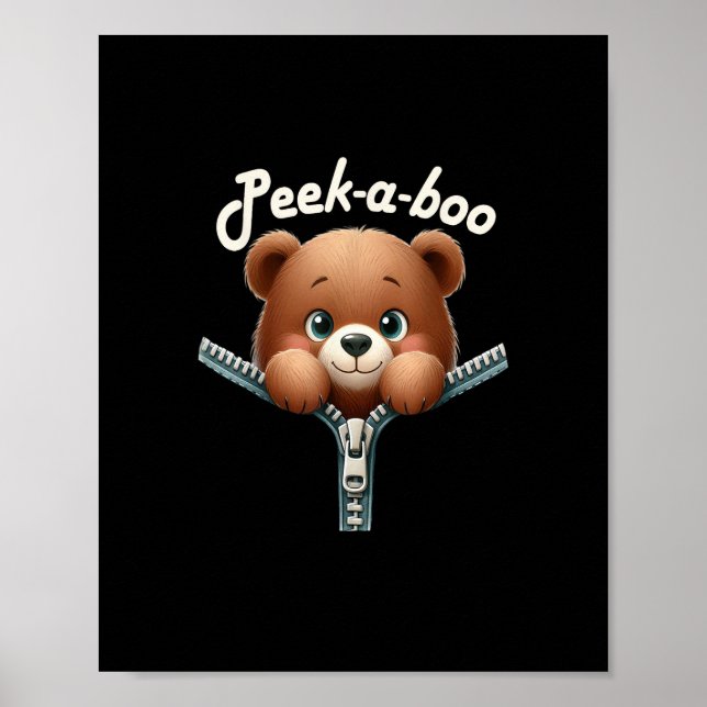 Poster Engraçado - Peekabo (Frente)