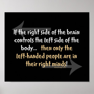 Póster Engraçado pessoas esquerdas dizendo