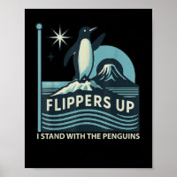 Engraçado Pinguim Pé Para Cima Eu Pego O Pinguim