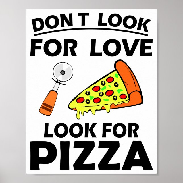 Poster Engraçado Pizza Fatia Fatia do Lover Hilarious Cot (Frente)