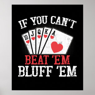 Poster Engraçado poker word art Gambling Casino
