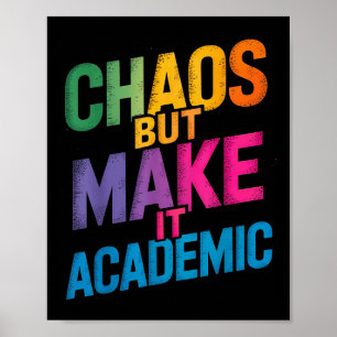 Poster Engraçado Primeiro Dia De Professores Estudantes G