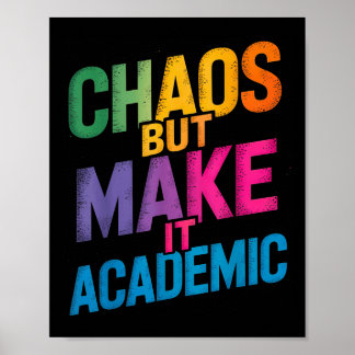 Poster Engraçado Primeiro Dia De Professores Estudantes G