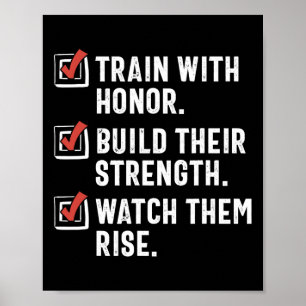 Poster Engraçado Professor de Artes Marciais Karate Instr