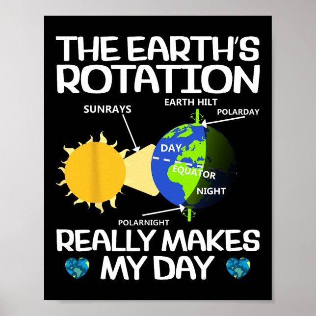 Poster Engraçado Professor de Ciência do Dia da Terra em  (Frente)