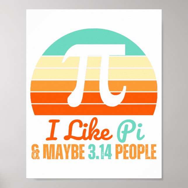 Poster Engraçado Professor de Matemática Marcha 14 Pi Day (Frente)