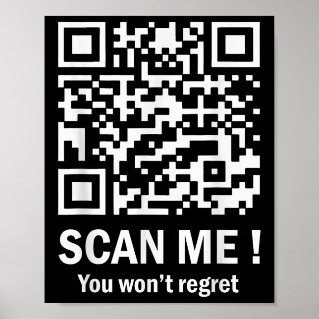 Poster Engraçado Qr Digitalize-me Presidente Trump 45_47  (Frente)