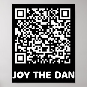 Poster Engraçado Qr Trump Dancing Interative Code