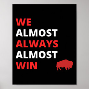 Poster Engraçado, quase sempre ganhamos futebol