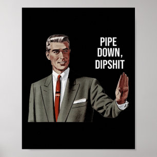 Poster Engraçado Sarcástico Abaixe A Arte De Meme, Correç