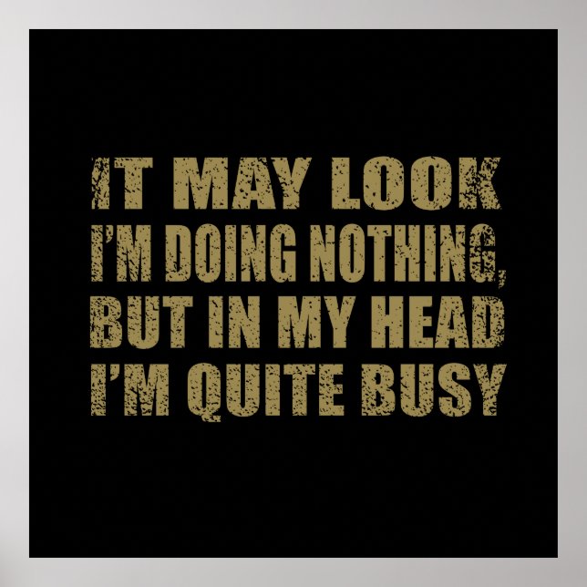 Poster Engraçado sarcástico diz famosa citação sarcasmo (Frente)