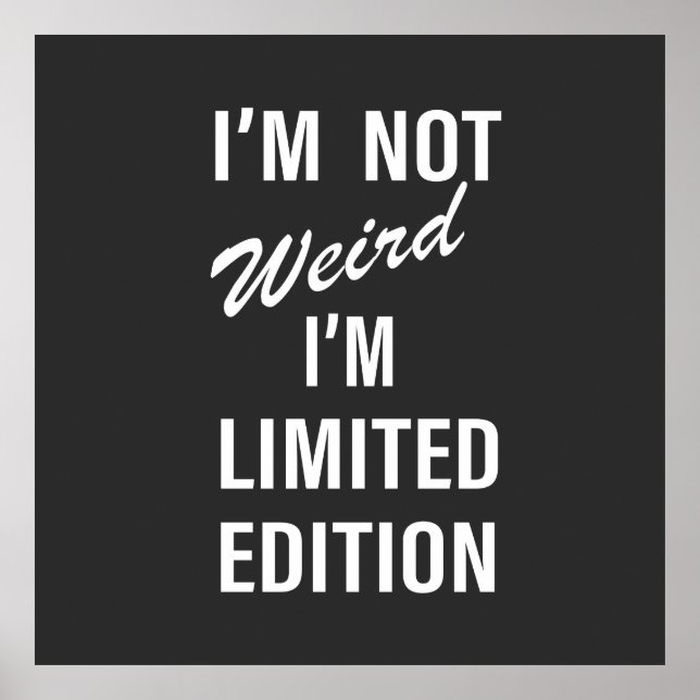 Poster Engraçado sarcástico diz fonte branca (Frente)