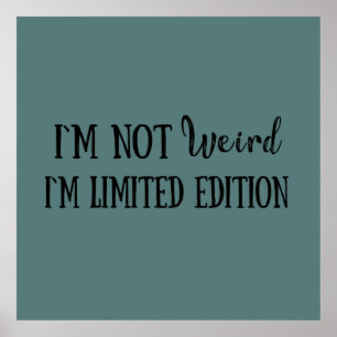 Poster Engraçado sarcástico introvertido cita