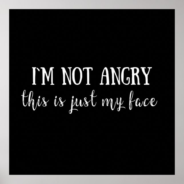 Poster Engraçado sarcástico introvertido cita (Frente)