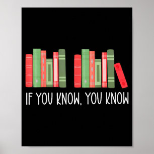 Poster Engraçado Se Você Sabe Você Sabe 6 7 Lendo Livros