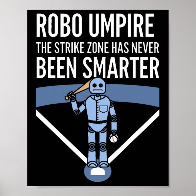 Poster Engraçado Sell Robô Umpire (Frente)