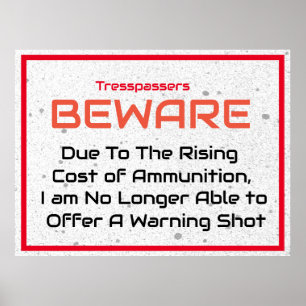 Poster engraçado sem invadir aspas Sinal