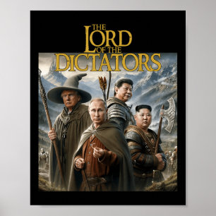 Poster Engraçado Senhor Ditadores Anti-Putin Trump Kim Jo
