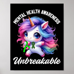 Poster Engraçado Sensibilização para a Saúde Mental Unicó
