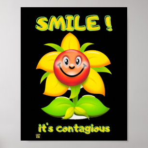 poster engraçado "SMILE"