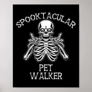 Poster Engraçado Spooktacular Pet Walker Halloween