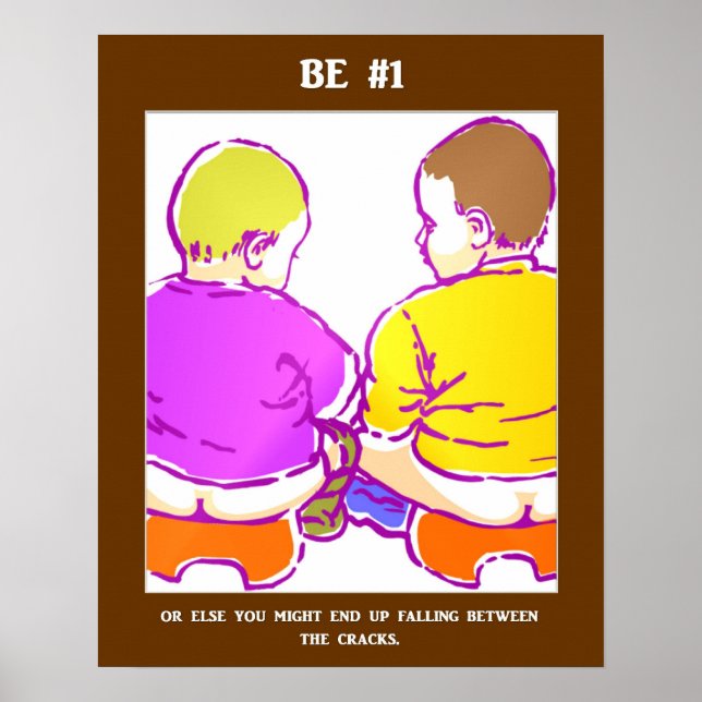 Poster Engraçado Sucesso Slogan Cheeky Toca Em Palavras (Frente)