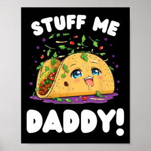Poster Engraçado Sujo Coisas Que Eu Pai Taco E Pun Fo