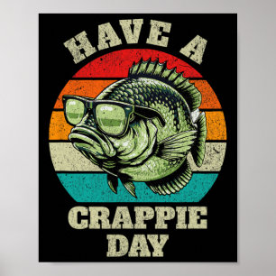 Poster Engraçado Tem Um Dia De Rappie Retraindo Pesca Sar