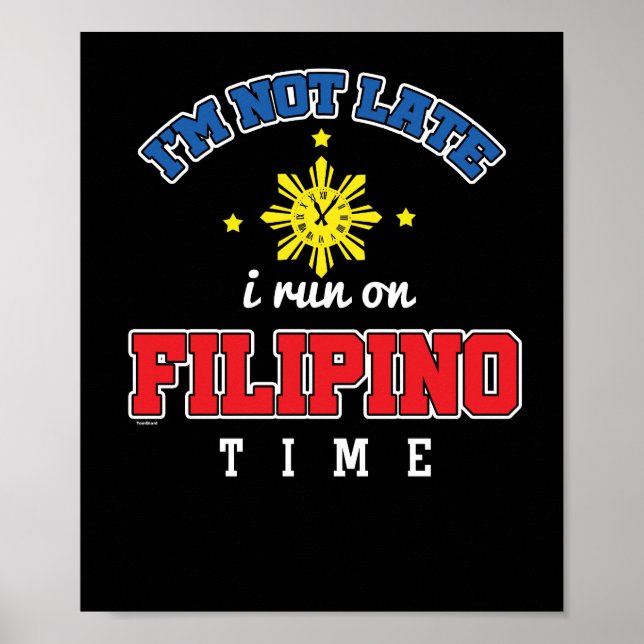 Poster Engraçado tempo filipino (Frente)