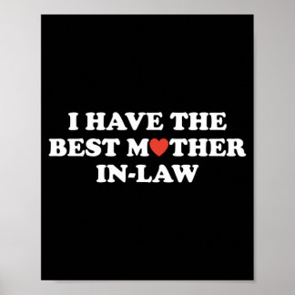 Poster Engraçado Tenho A Melhor Sogra Engraçado Pai Homen