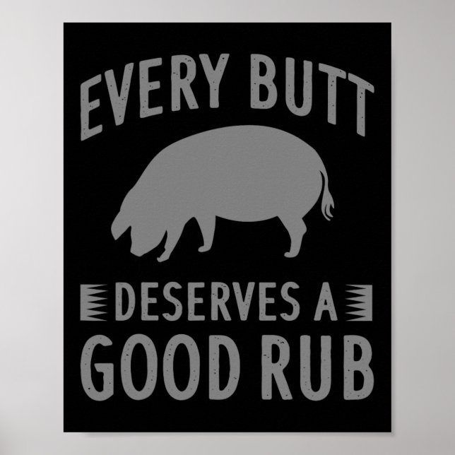 Poster Engraçado Todo Bumbum Merece Uma Boa Mãe De Presen (Frente)