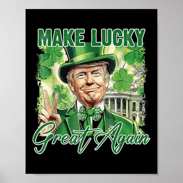Poster Engraçado Tremor Dia Stpatrick Torne Excelente Sor (Frente)