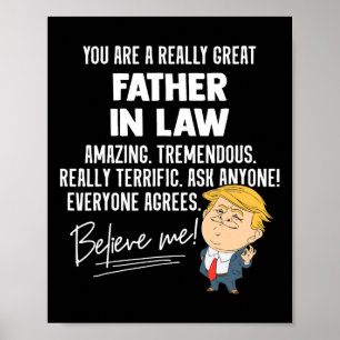 Poster Engraçado Trump 2020 Pai Realmente Excelente Do Pr