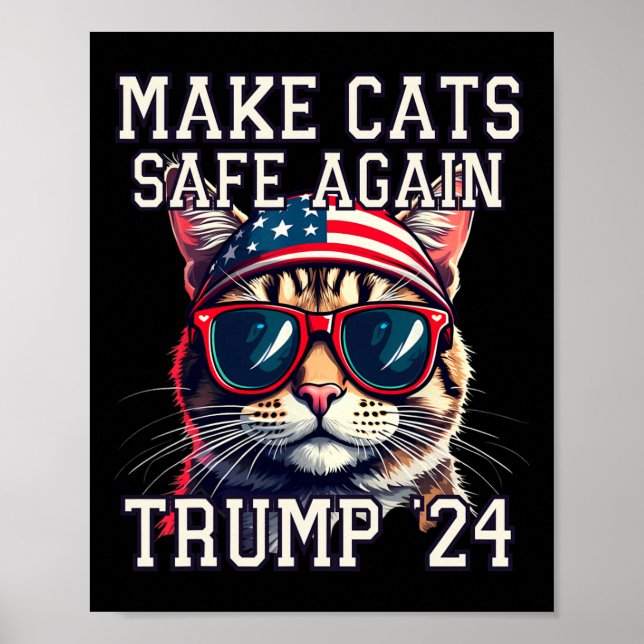 Poster Engraçado Trump 24 Presidente Debate Meme Torna Os (Frente)