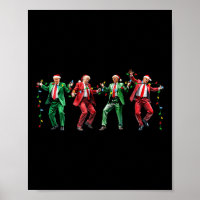 Engraçado Trump Dance Papai Noel Natal