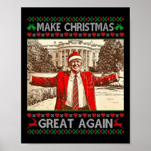 Poster Engraçado Trump Fazer Excelente De Natal Novamente