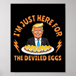 Poster Engraçado Trump No Dia De Ação De Graças Estou Aqu