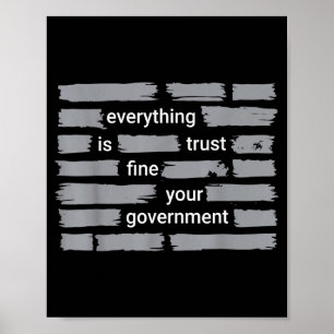 Poster Engraçado tudo bem confie no humor do seu governo