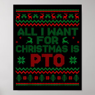 Poster Engraçado Tudo Que Eu Quero Para O Natal É Pto Cam