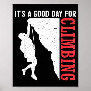 Poster Engraçado um bom dia para escalar - rocha vintage