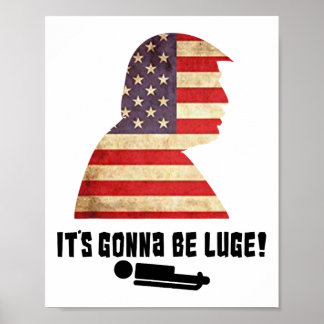 Poster Engraçado Vai Ser Luge Trump América Esporte De In