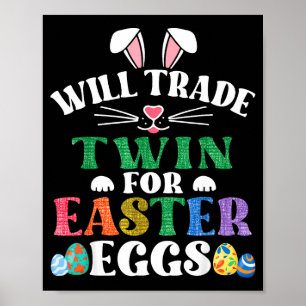 Poster Engraçado vai trocar gêmeos por ovos de chocolate