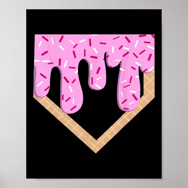 Poster Engraçado Vender gotejamento de Sorvete Vender a u (Frente)
